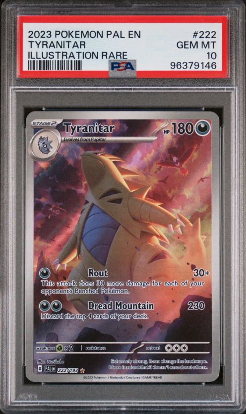 2023 Pokemon Pal En #222 Tyranitar PSA 10