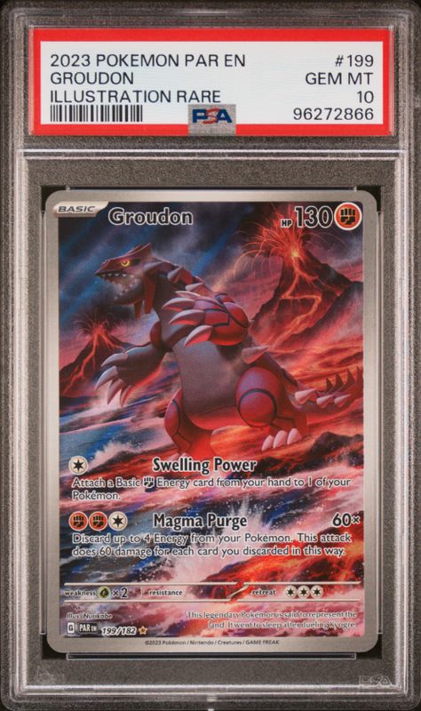 2023 Pokemon Par En #199 Groudon PSA 10