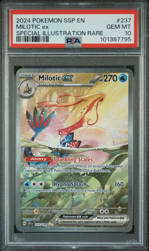 2024 Pokemon Ssp En #237 Milotic Ex PSA 10