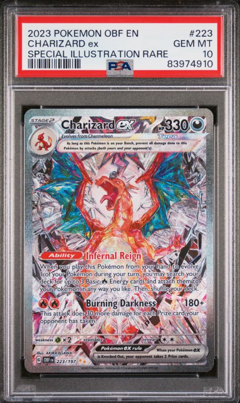 2023 Pokemon Obf En #223 Charizard Ex PSA 10