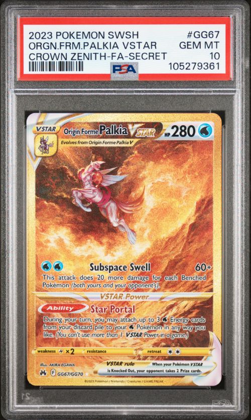 2023 Pokemon Swsh #Gg67 Origin Forme Palkia Vstar PSA 10