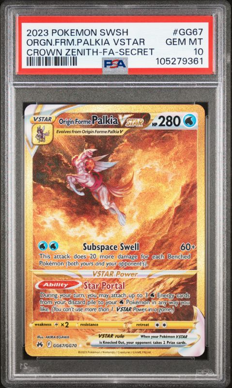 2023 Pokemon Swsh #Gg67 Origin Forme Palkia Vstar PSA 10