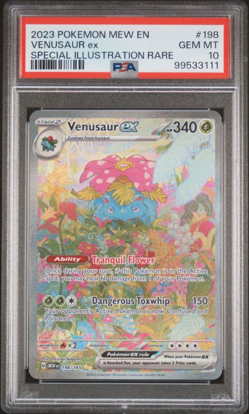 2023 Pokemon Mew En #198 Venusaur Ex PSA 10