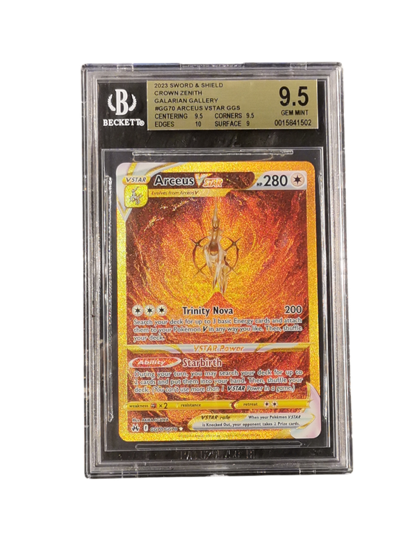 2023 Pokemon Crown Zenith #GG70 Arceus Vstar BGS 9.5