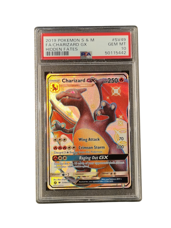 2019 Pokemon S&amp;M #Sv49 Fa/Charizard Gx PSA 10