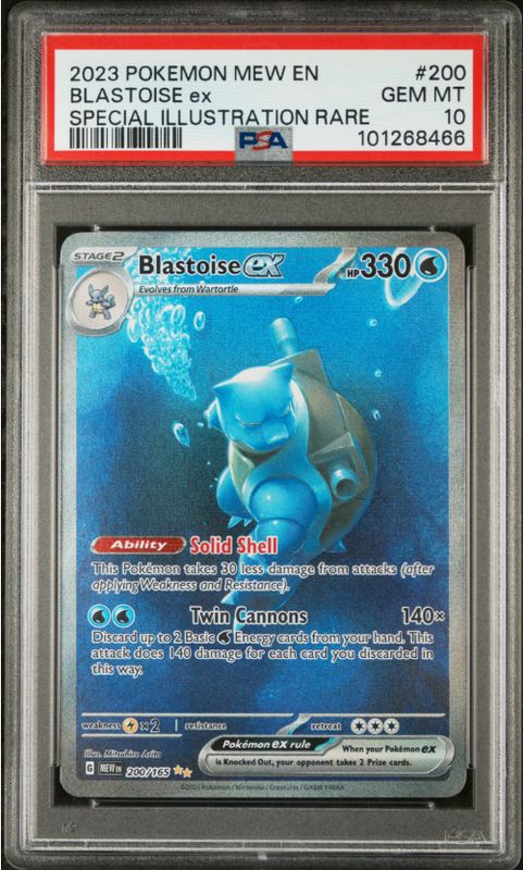 2023 Pokemon Mew En Blastoise ex Special Illustration Rare #200 PSA 10