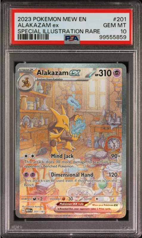 2023 Pokemon Mew En Alakazam ex Special Illustration Rare #201 PSA 10