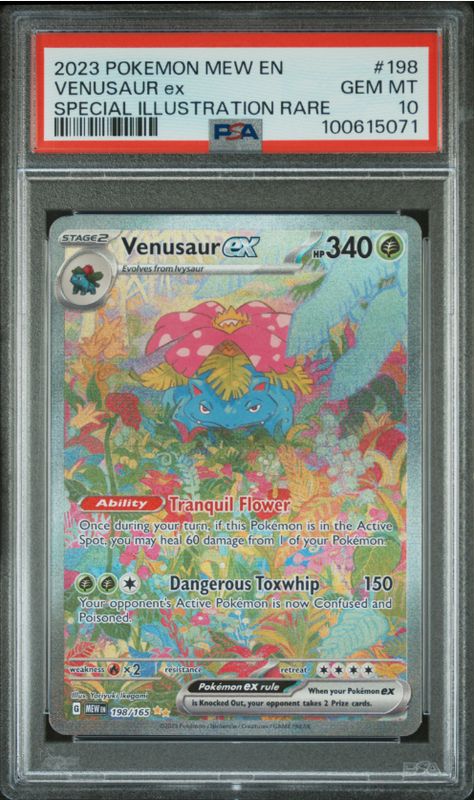 2023 Pokemon Mew En Venusaur ex Special Illustration Rare #198 PSA 10