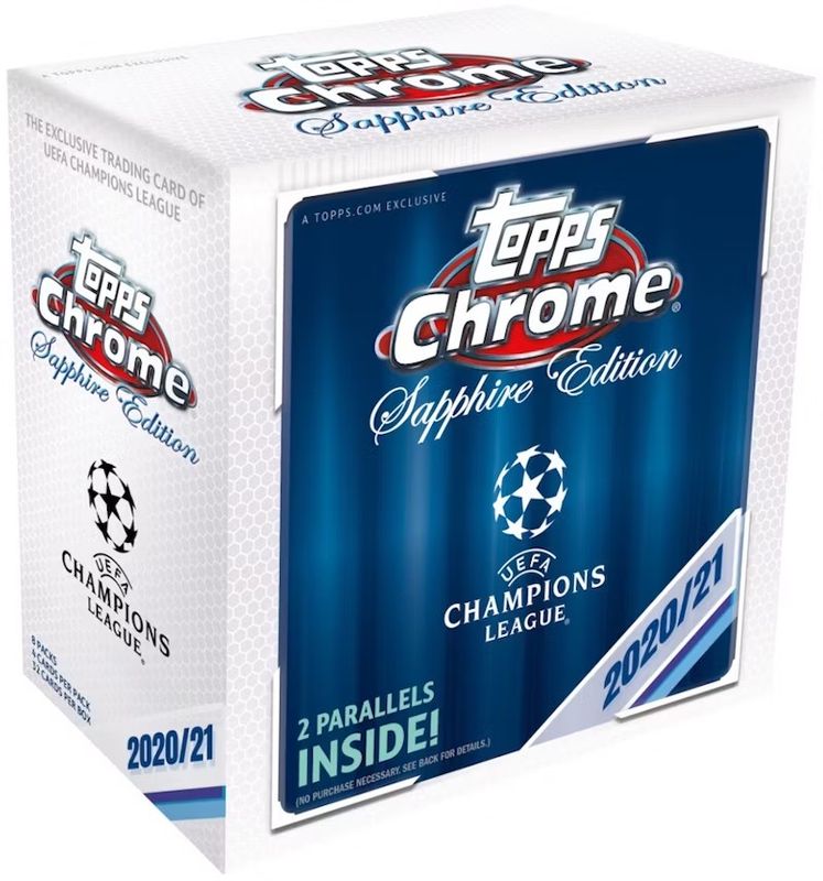 2020-21 Topps Chrome Sapphire UEFA Champions League Soccer Box