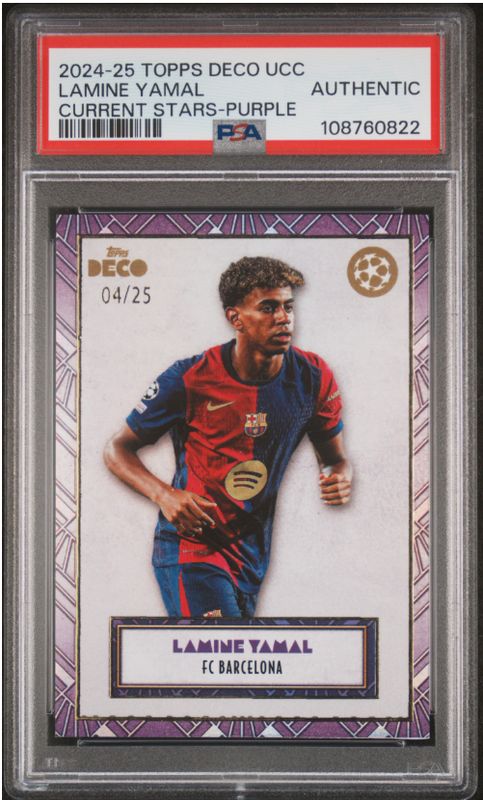 2024-25 Topps Deco UCC Lamin Yamal Current Stars-Purple