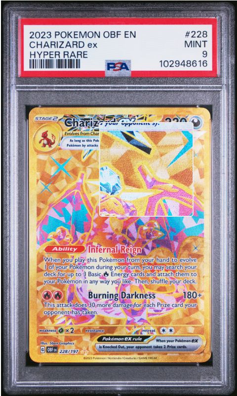 2023 Pokemon Obf En Charzard Ex #228 PSA 9