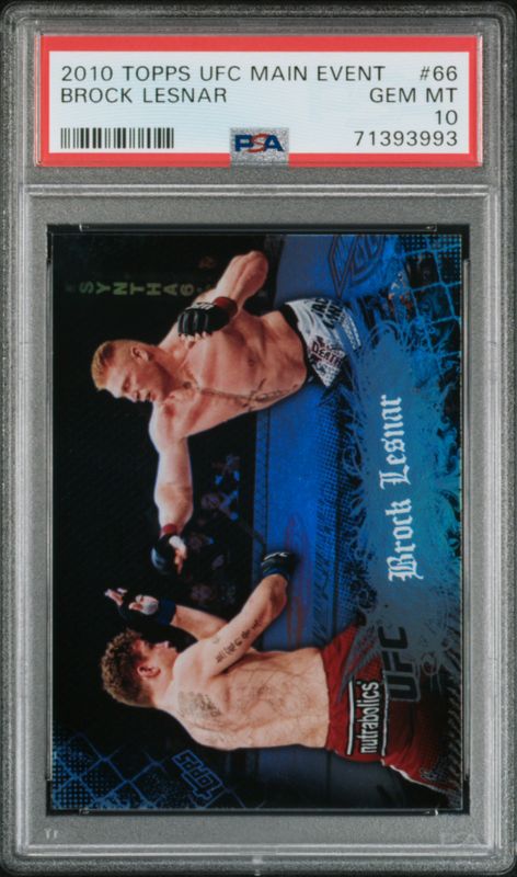2010 Topps UFC Main Event Brock Lesnar #66 PSA 10