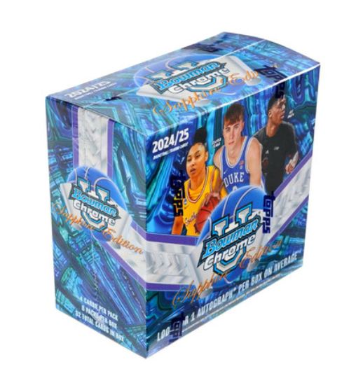 2024-25 Bowman University Chrome Basketball Sapphire Edition Box