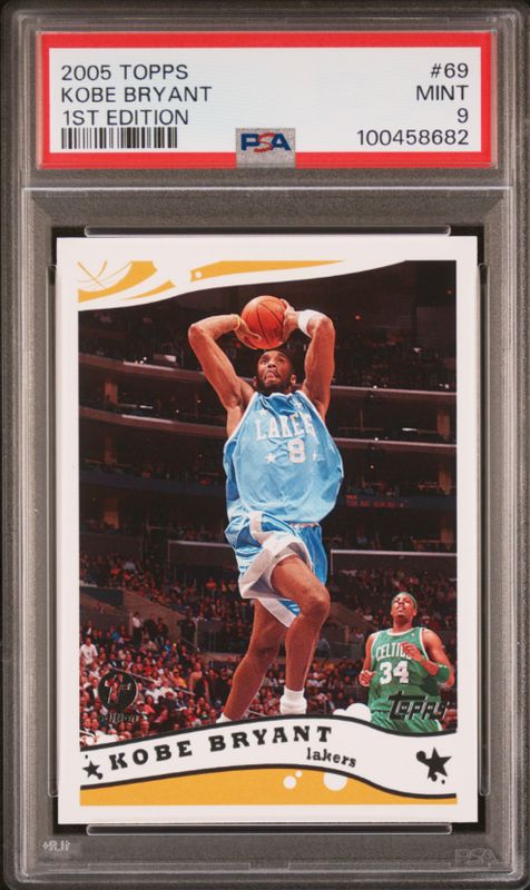 2005 Topps #69 Kobe Bryant 1st Edition PSA 9