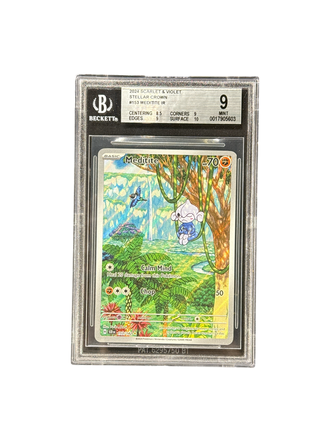 Scarlet &amp; Violet SCR EN #153 Meditite IR BGS 9