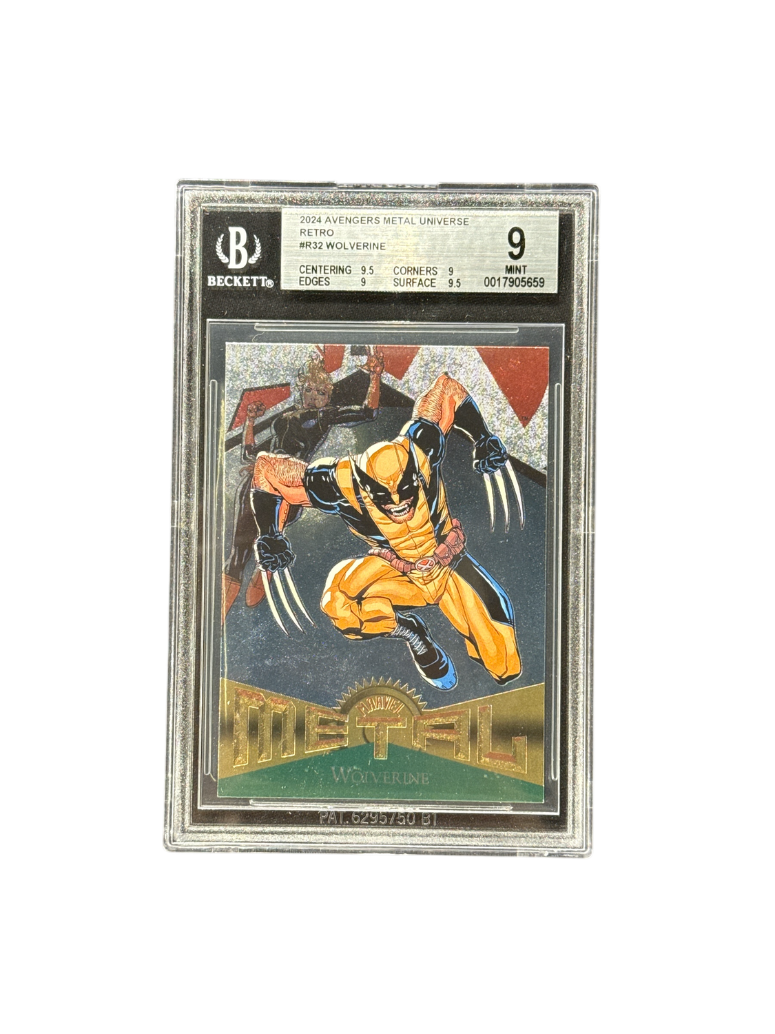 Avengers Metal Universe Retro #R32 Wolverine BGS 9