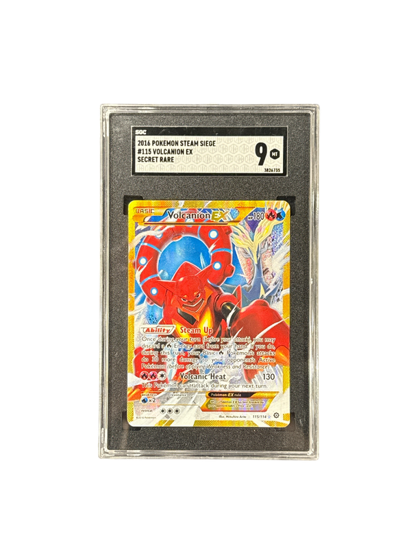 2016 Pokemon Steam Siege #115 Volcanion Ex SR SGC 9