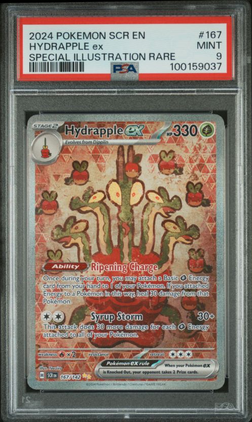 2024 Pokemon SCR EN #167 Hydrapple Ex SIR PSA 9