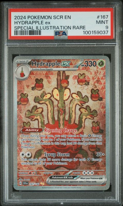 2024 Pokemon SCR EN #167 Hydrapple Ex SIR PSA 9