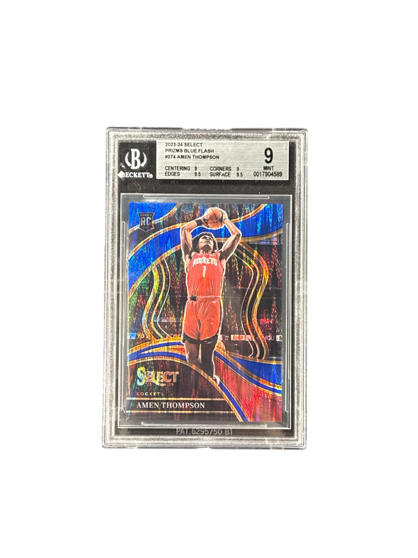 2023-24 Select Courtside #274 Amen Thompson Blue Flash BGS 9