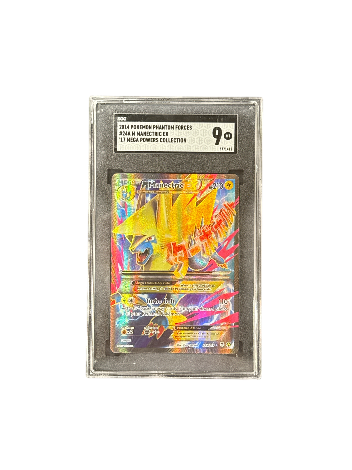 Pokemon Phantom Forces #24a M Manectric Ex SGC 9