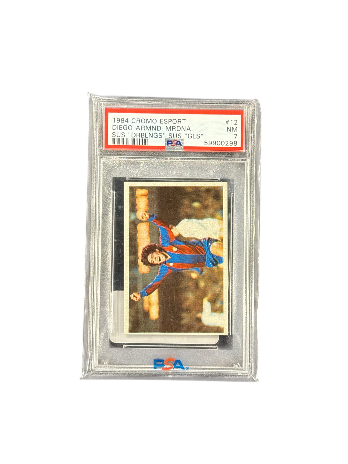 1984 Cromo Esport #12 Diego Maradona PSA 7