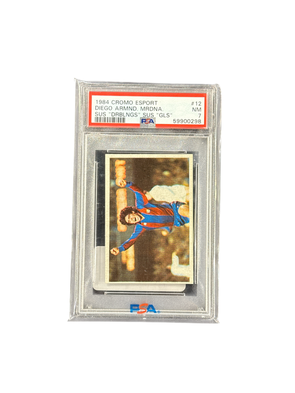 1984 Cromo Esport #12 Diego Maradona PSA 7