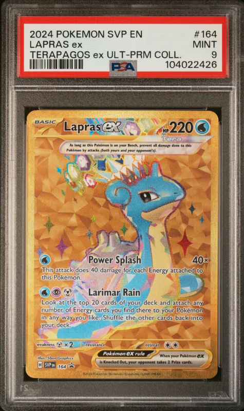 2024 Pokemon SVP EN #164 Lapras Ex PSA 9
