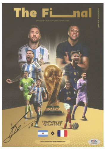 Lionel Messi Signed Magazine Fifa World Cup Qatar 2022