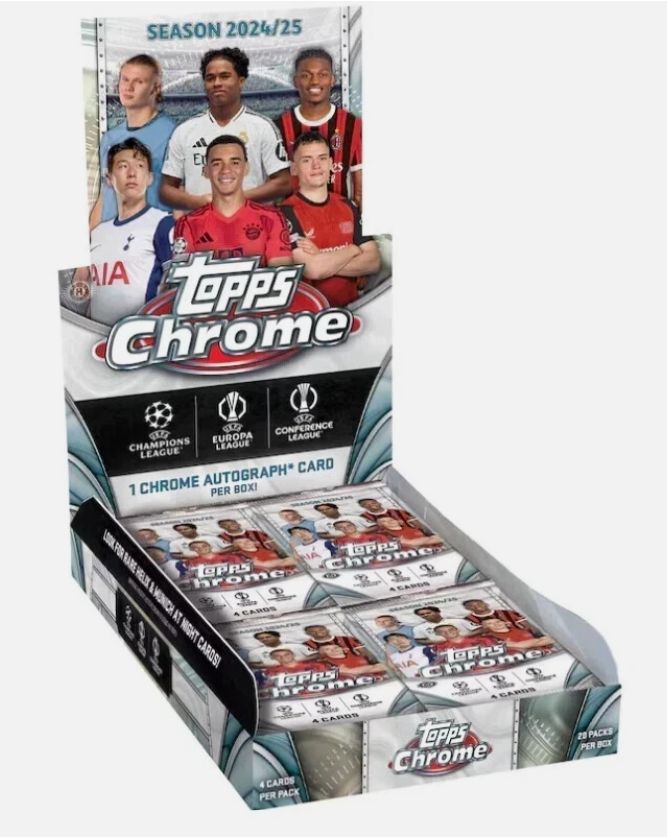 Topps Chrome 2024-25 UEFA Club Competitions Hobby Box