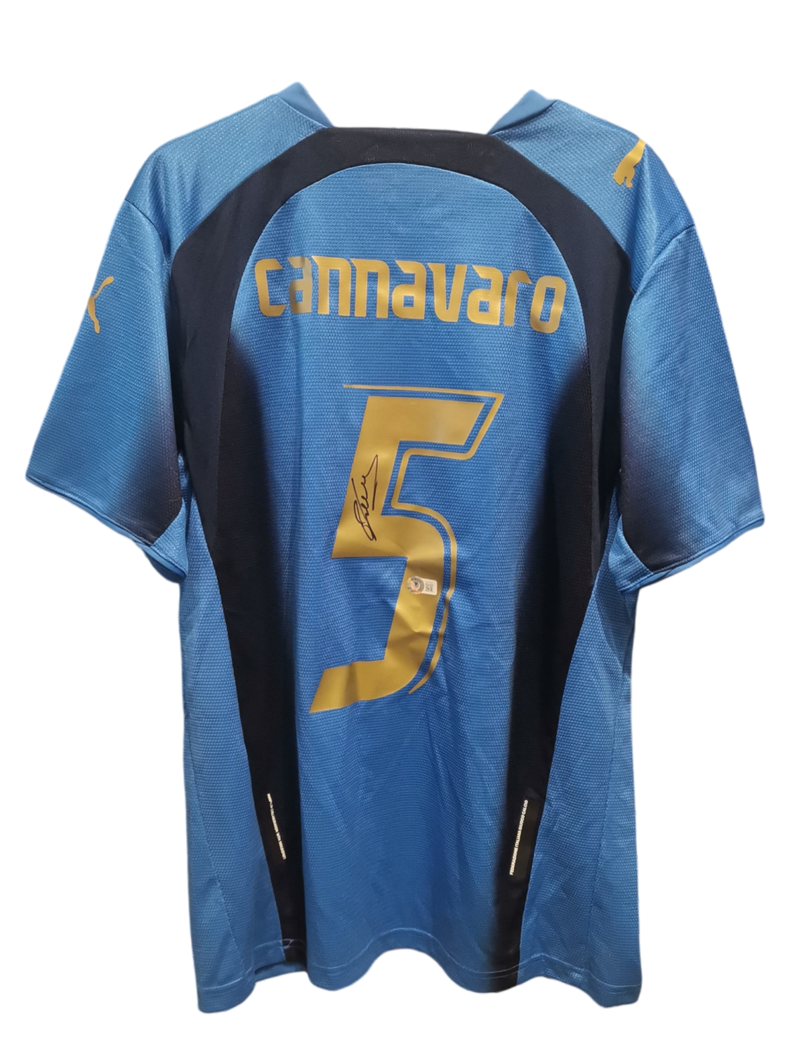 Fabio Cannavaro #5 Italy 2006 World Cup Home Signed Jersey