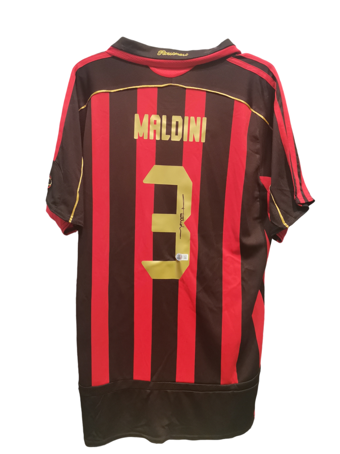 Paolo Maldini #3 AC Milan 06/07 Home Signed Jersey