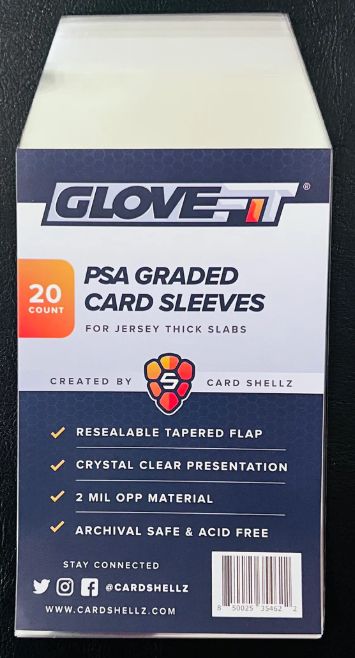 Glove-Fit Sleeve for Graded Jersey Thick PSA 20 counts