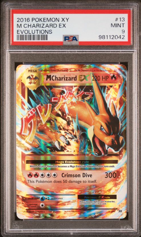 2016 Pokémon XY M Charizard EX Evolutions #13 PSA 9