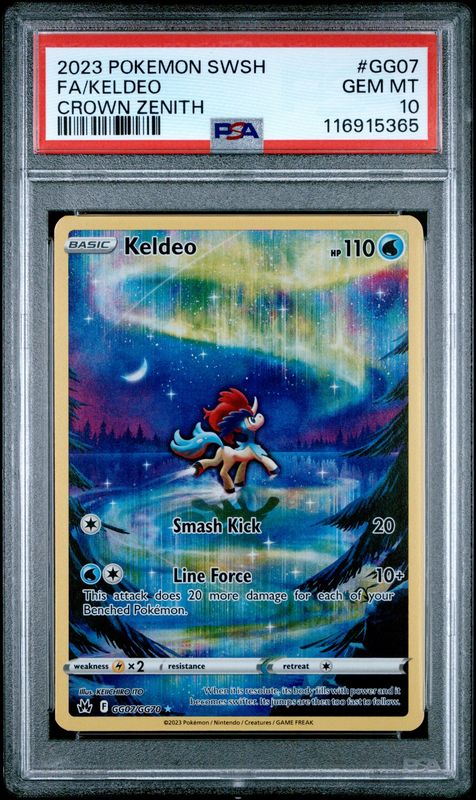 2023 Pokemon SWSH FA/ Keldeo Crown Zenith #GG07 PSA 10