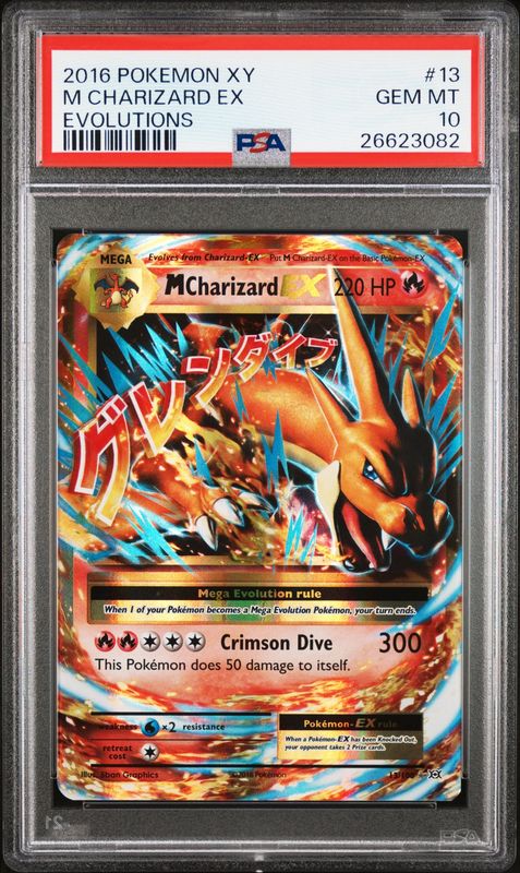 2016 Pokemon XY M Charizard Ex Evolutions #13 PSA 10