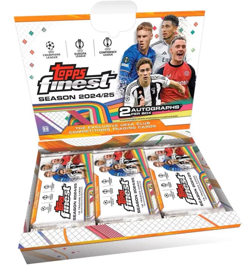 2024-25 Topps UEFA Club Competitions Finest Soccer Hobby Box