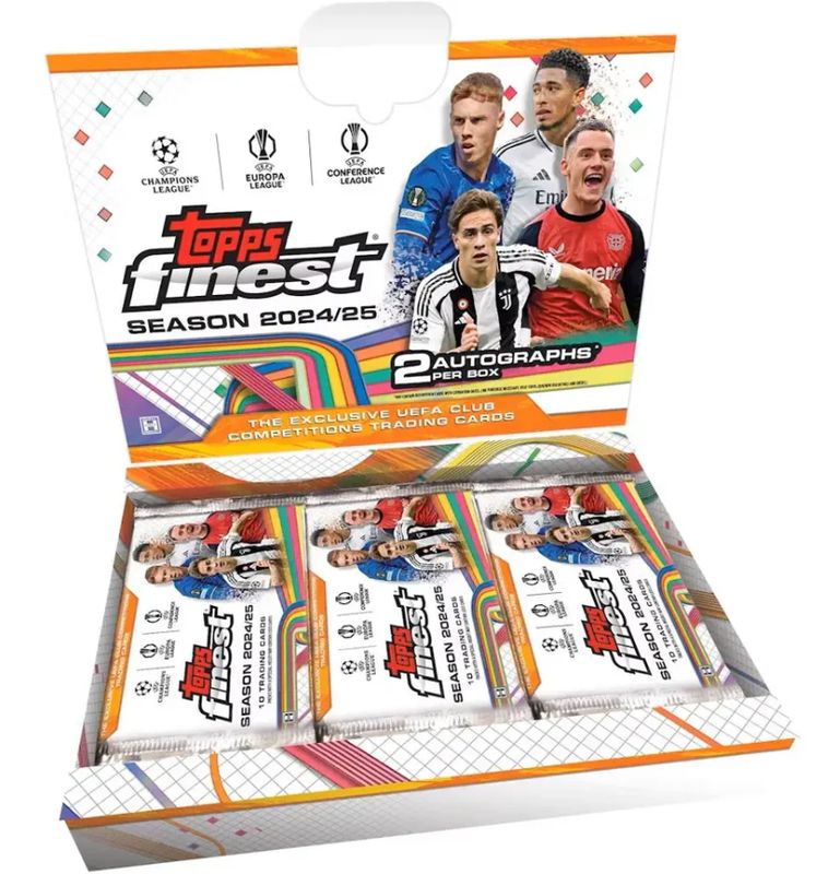 2024-25 Topps UEFA Club Competitions Finest Soccer Hobby Box