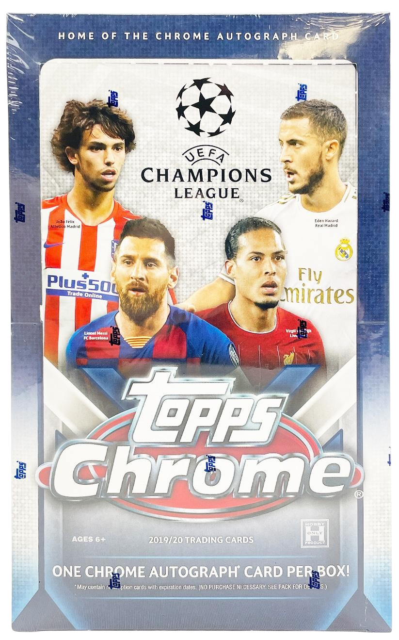2019-20 Topps Chrome UEFA Champions League Soccer Hobby Box