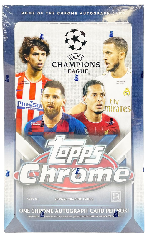 2019-20 Topps Chrome UEFA Champions League Soccer Hobby Box
