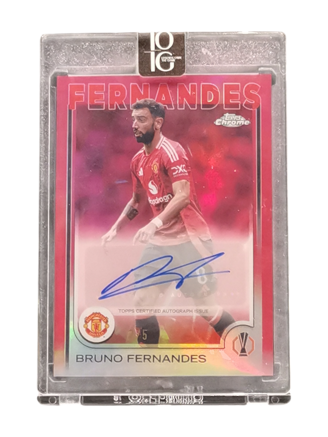 2024-25 Topps Chrome UCC Bruno Fernandes Auto 2/5