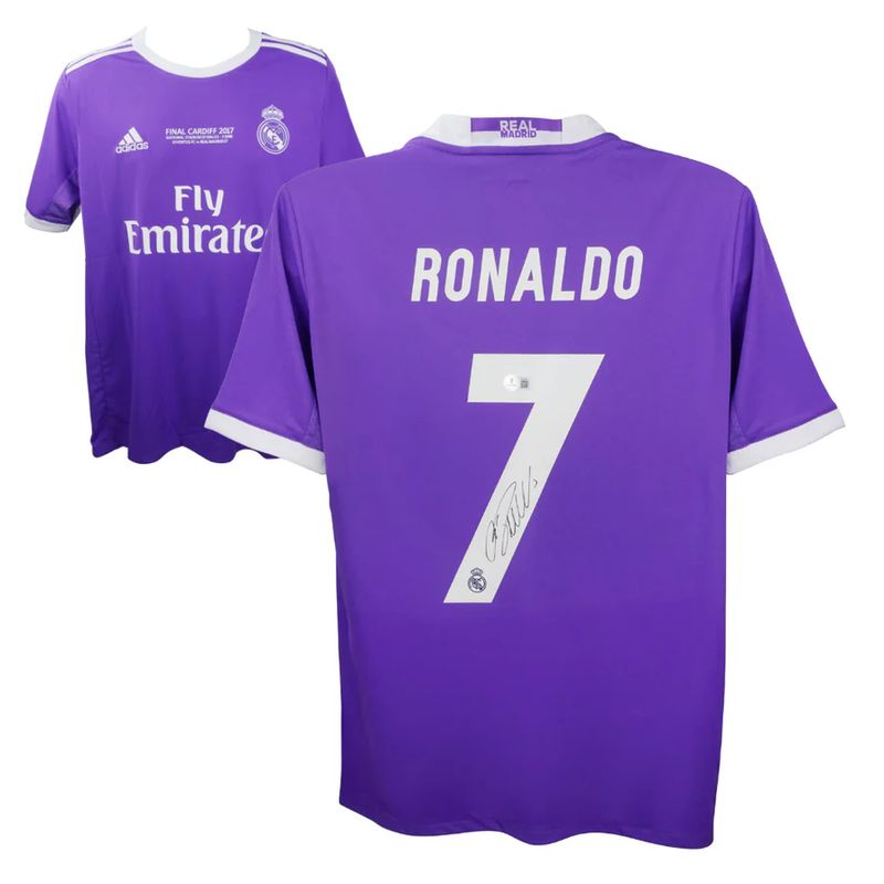Cristiano Ronaldo Signed Real Madrid 2017 UCL Final Jersey