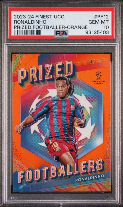 2023-24 Finest UCC Ronaldinho Prized Footballer-Orange #pf12 PSA 10