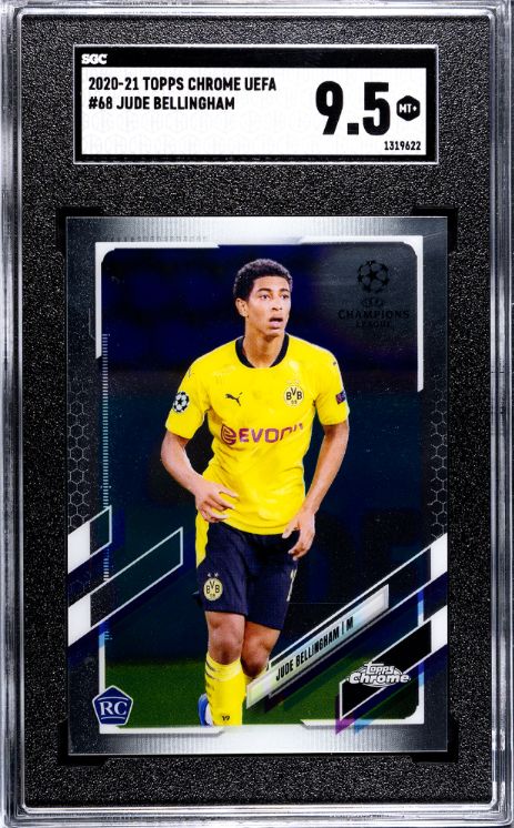 2020-21 Topps Chrome UEFA #68 Jude Bellingham SGC 9.5