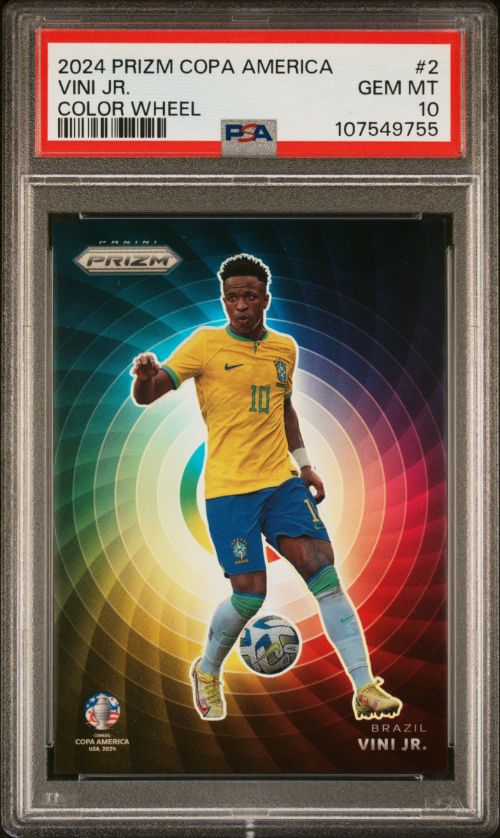 2024 Prizm Copa America Vini Jr. Color Wheel #2 PSA 10