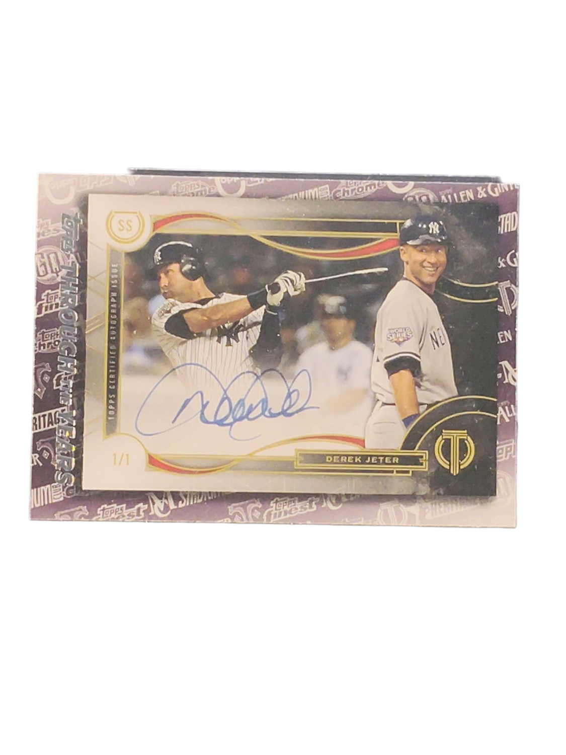 2021 Topps Tribute To The Postseason Derek Jeter Auto 1/1