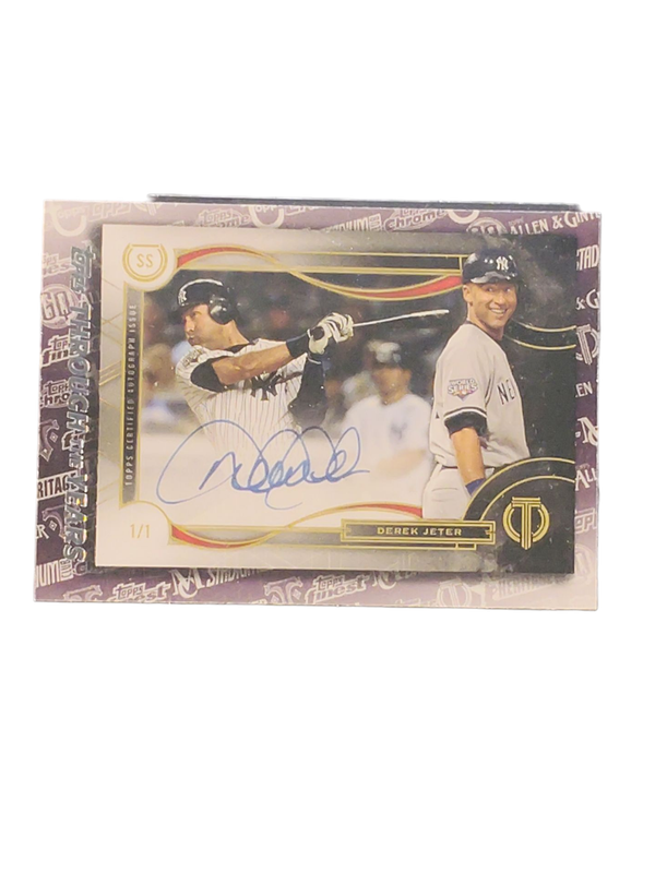 2021 Topps Tribute To The Postseason Derek Jeter Auto 1/1