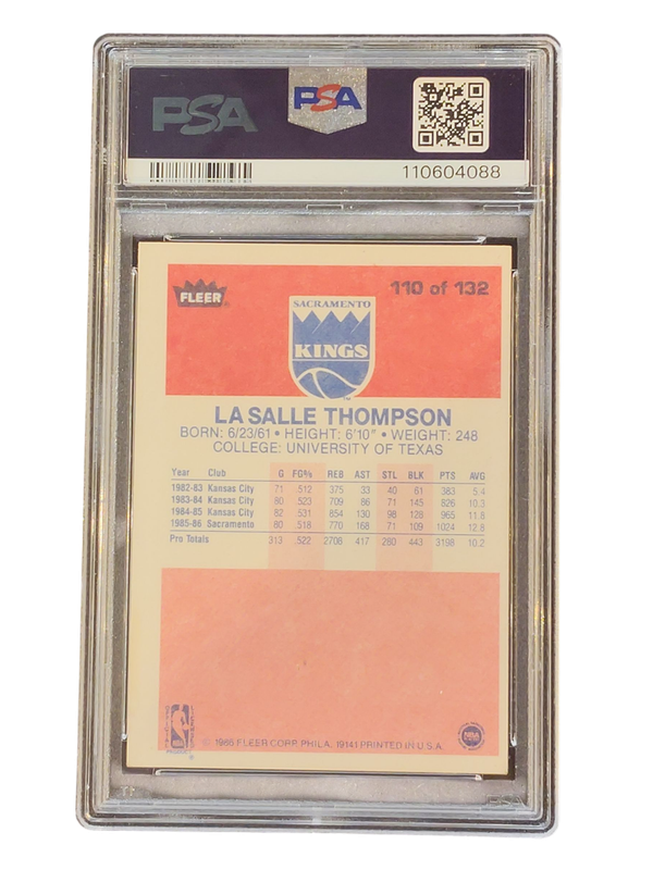 1986 Fleer LaSalle Thompson PSA/DNA #110 Auto 10