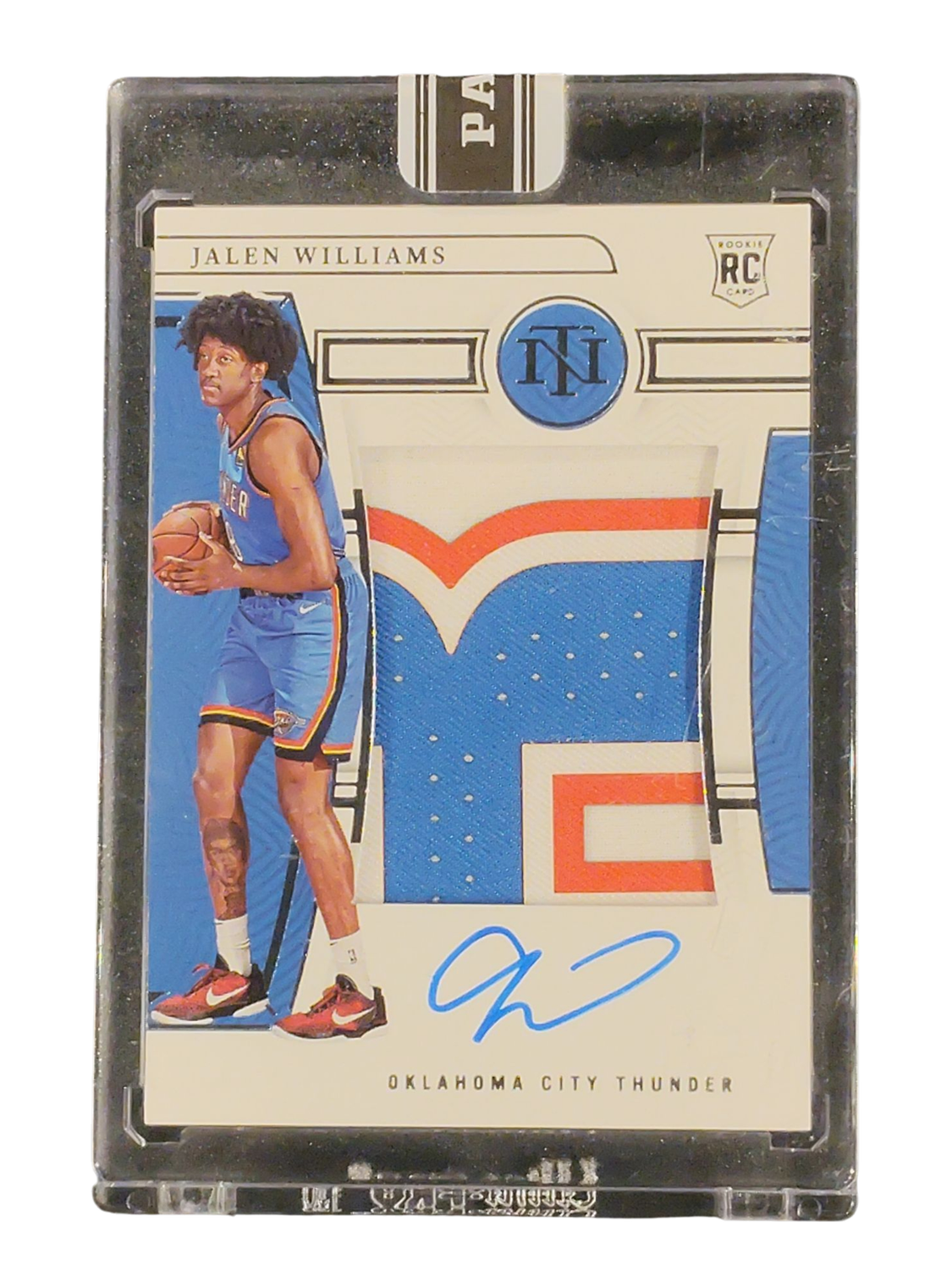 2022-23 Panini National Treasure Jalen Williams Auto and Patch # 102