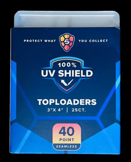 Toploader 40PT 3&quot;x4&quot; Standard - UV Shield CLEAR Seamless Frame